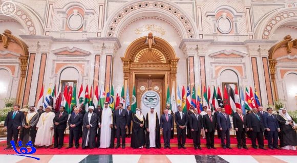 صورة تذكارية لقادة ة ورؤساء وفود الدول المشاركة في القمة الرابعة للدول العربية ودول أمريكا الجنوبية " واس " 