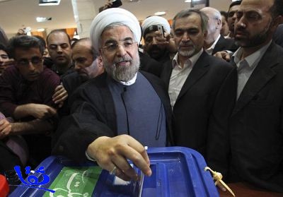 حسن روحاني رئيسا جديدا لإيران بعد حصوله على أكثر من 17 مليون صوت 
