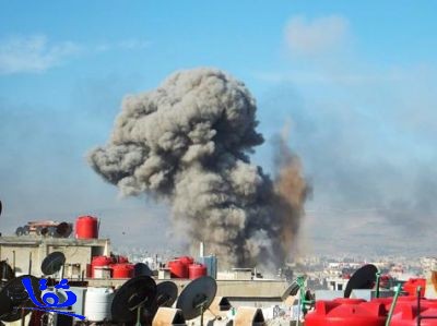 قصف جوي للغوطة وإدلب و"مجزرة" بحمص