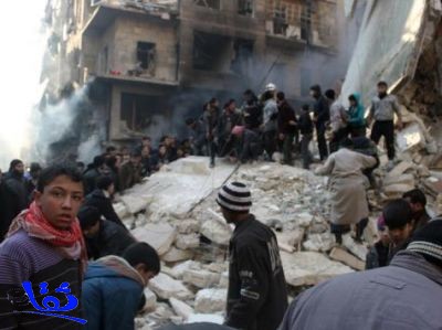 استمرار قصف حلب واشتباكات بدمشق وحمص 