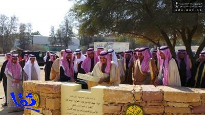 أمير الرياض يضع حجر الأساس لتوسعة منتزه سد وادي نمار