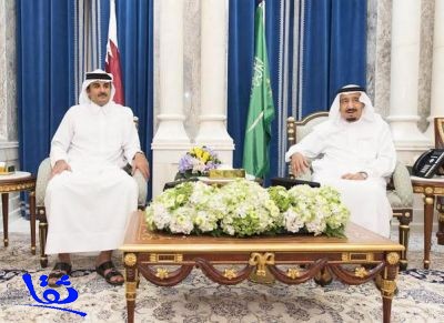 خادم الحرمين يبحث التطورات الخليجية والعربية والدولية مع أمير قطر