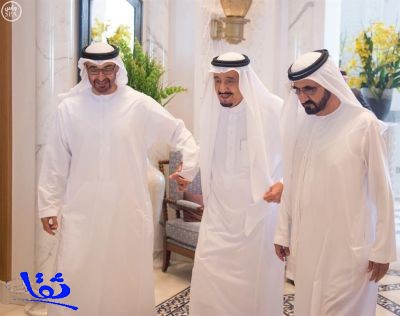 خادم الحرمين يستقبل نائب رئيس دولة الامارات وولي عهد أبوظبي