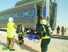 الأحساء: «الدفاع المدني» تتدرب على التصدي لحريق في قطار ركاب