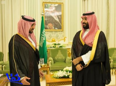 سمو ولي العهد يستقبل رئيس وأعضاء الاتحاد السعودي لكرة القدم 