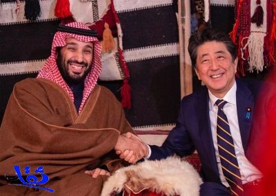 سمو ولي العهد يلتقي رئيس وزراء اليابان 