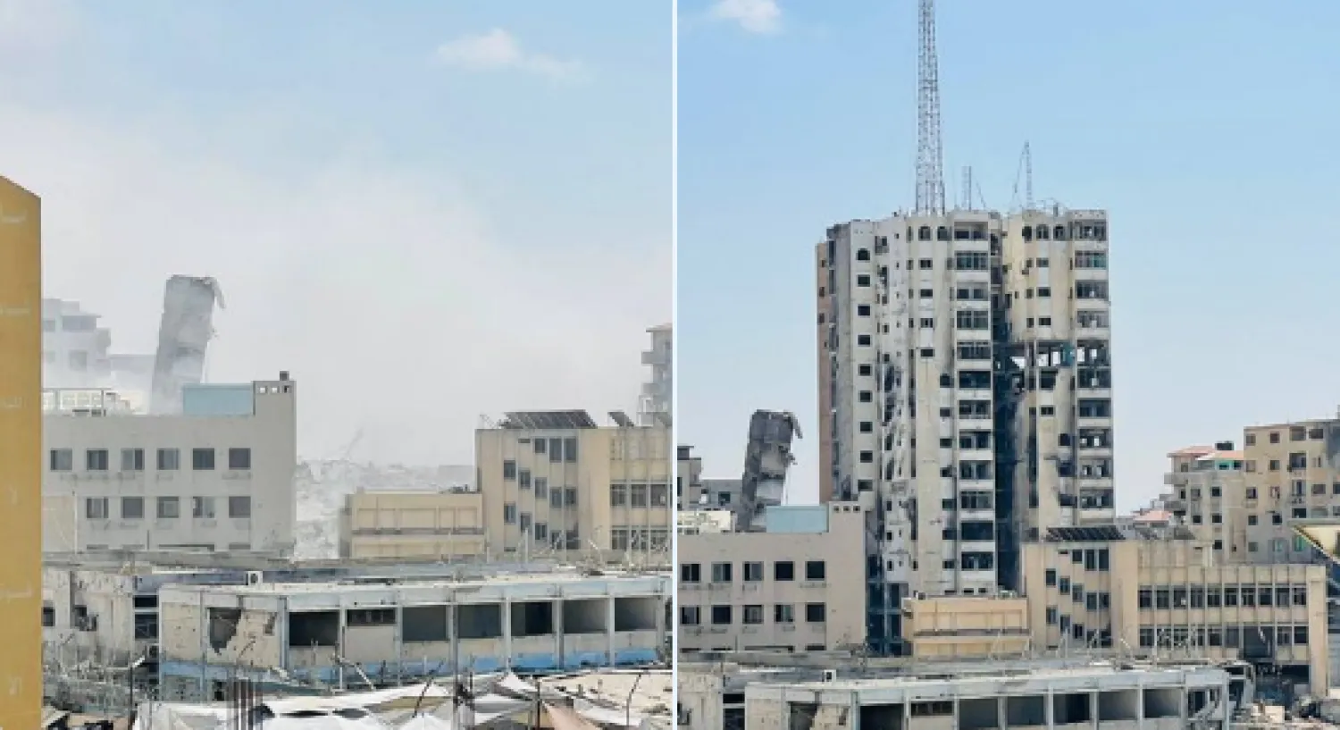 إسرائيل تدمّر برجاً سكنياً جديداً في مدينة غزة إسرائيل تدمّر برجاً سكنياً جديداً في مدينة غزة