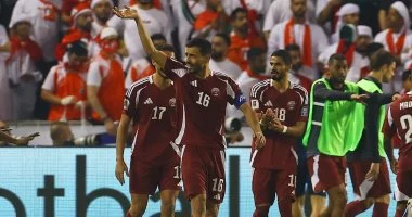 منتخب قطر يتأهل رسميا إلى كأس العالم بالفوز على الإمارات منتخب قطر يتأهل رسميا إلى كأس العالم بالفوز على الإمارات