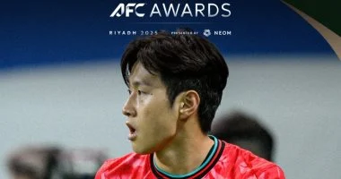 لي كانج إن يتوّج بجائزة أفضل لاعب آسيوى دولى لعام 2025