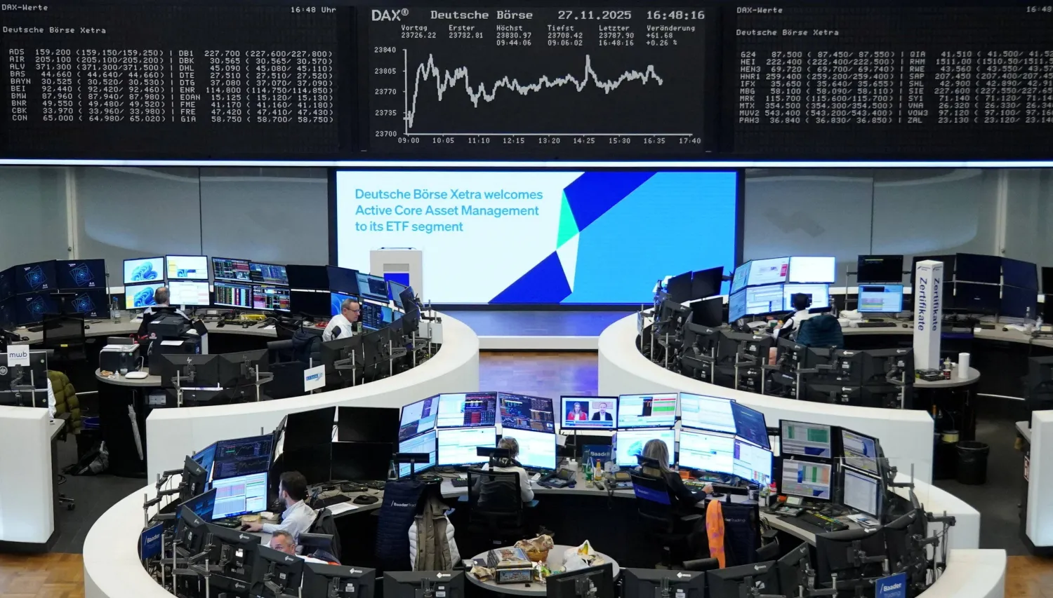 الأسهم الأوروبية تتجه لتسجيل مكاسب للشهر الخامس على التوالي