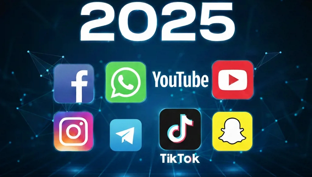 أكثر منصات التواصل استخدامًا في 2025