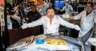 بيع سمكة تونة  بـ3.2 مليون دولار في طوكيو
