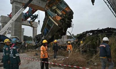 رافعة بناء تتسبب بكارثة.. مقتل وإصابة العشرات في تايلاند