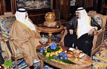 خاد الحرمين الشريفين يستقبل ملك البحرين