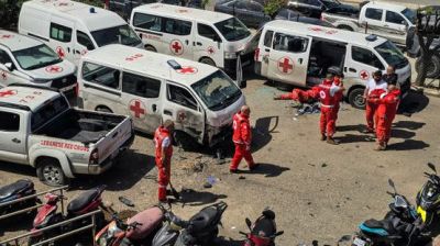 لبنان.. غارة إسرائيلية على مركز للصليب الأحمر في صور