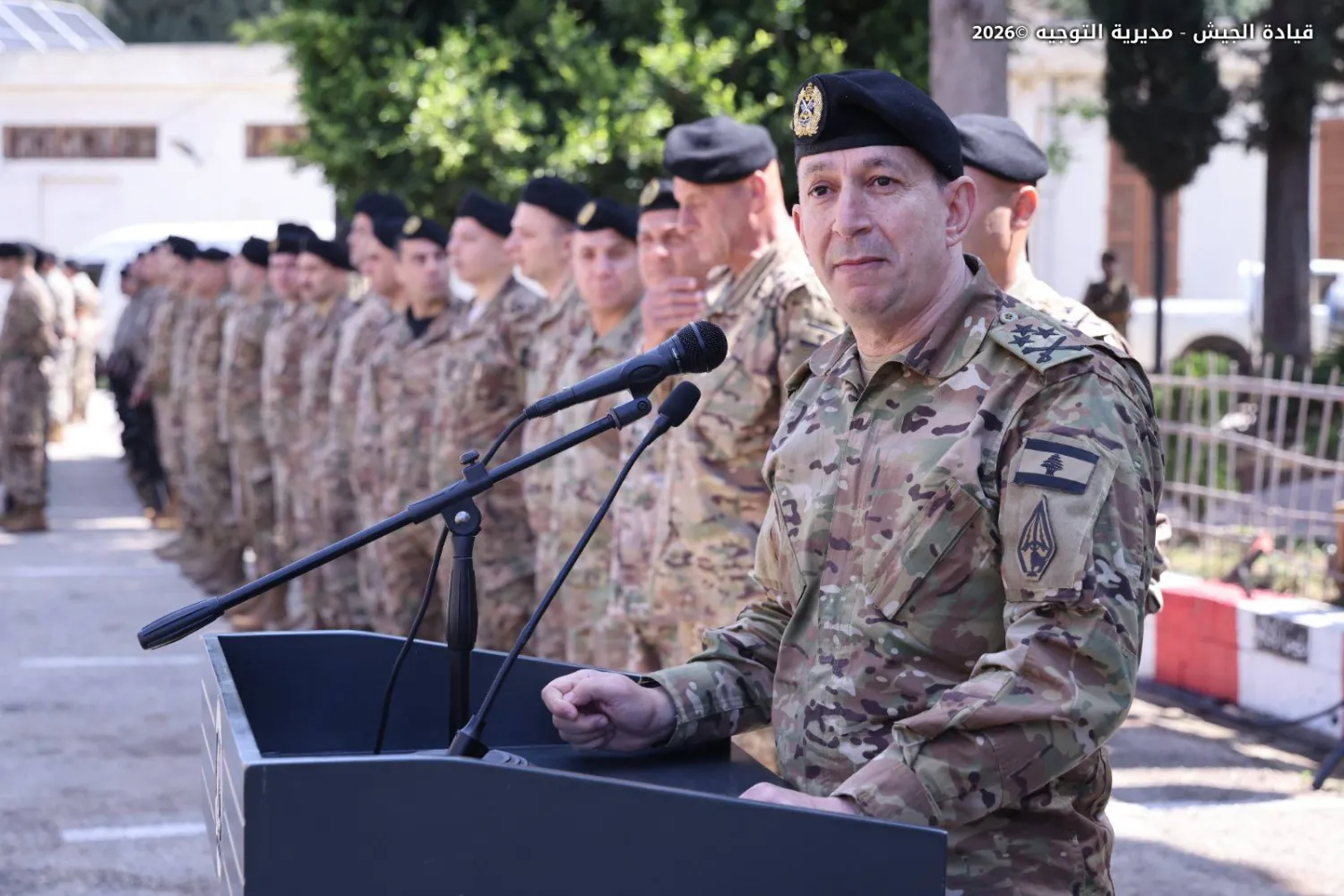 قائد الجيش اللبناني: بلدنا سيستعيد كل شبر أرض تحتله إسرائيل