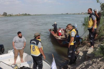 انحسار ملحوظ لمنسوب المياه في بعض مناطق دير الزور انحسار ملحوظ لمنسوب المياه في بعض مناطق دير الزور