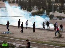اطلاق الغاز لتفريق متظاهرين في تونس 