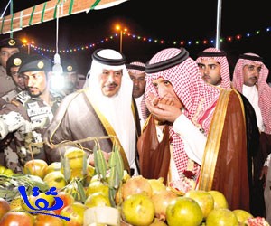 وزير الداخلية يفتتح مهرجان الرمان الأول في الباحة