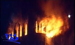 مدني مكة ينقذ 179 حاجاً من حريق بإحدى البنايات