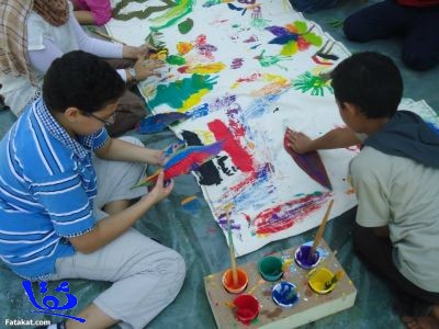 ورش فن تشكيلي للأطفال بحي السفارات   