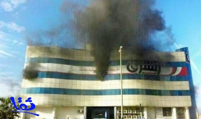 إندلاع حريق صباح اليوم بمبنى صحيفة الشرق بالدمام