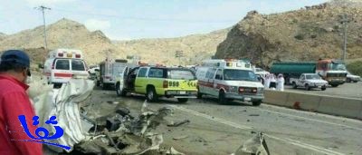 وفاة سعودي وسوري بحادث مروري بالطائف